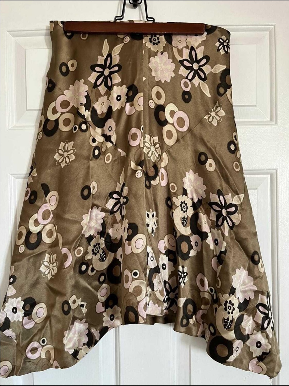 BNWT Banana Republic Floral Vintage Y2K Asymmetrical Silk Skirt